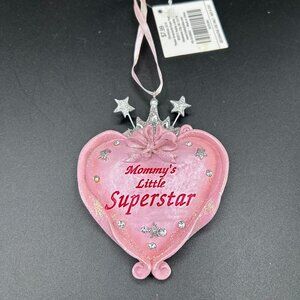 Hobby Lobby "Mommy's Little Super Star" Christmas Tree Ornament 2014 NWT